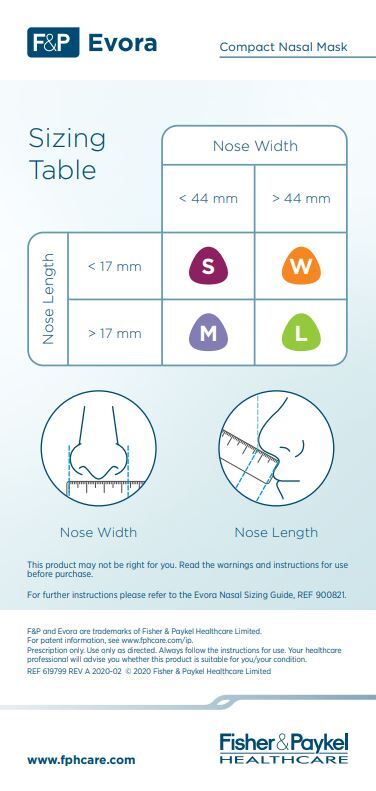 Evora Nasal Mask with FREE extra Cushion - Fisher & Paykel