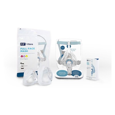 Fisher and Paykel Vitera Full Face Mask Fit Pack - Packaged with Small, Medium and Large Size Seals