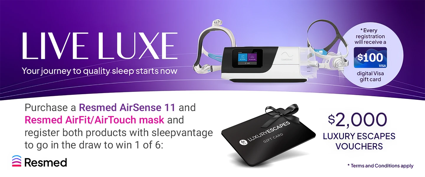 Resmed Airsense11 Live Luxe Promotion Header Banner