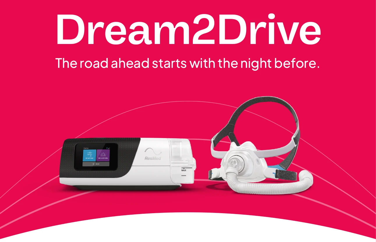ResMed Dream2Drive promotion — AirSense 11 CPAP machine and AirFit mask with $1,000 RedBalloon gift card