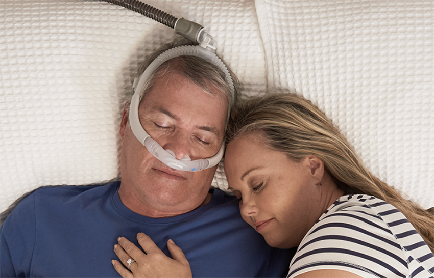 AirFit P30i CPAP mask offers top of head tube connection for a more comfortable sleep