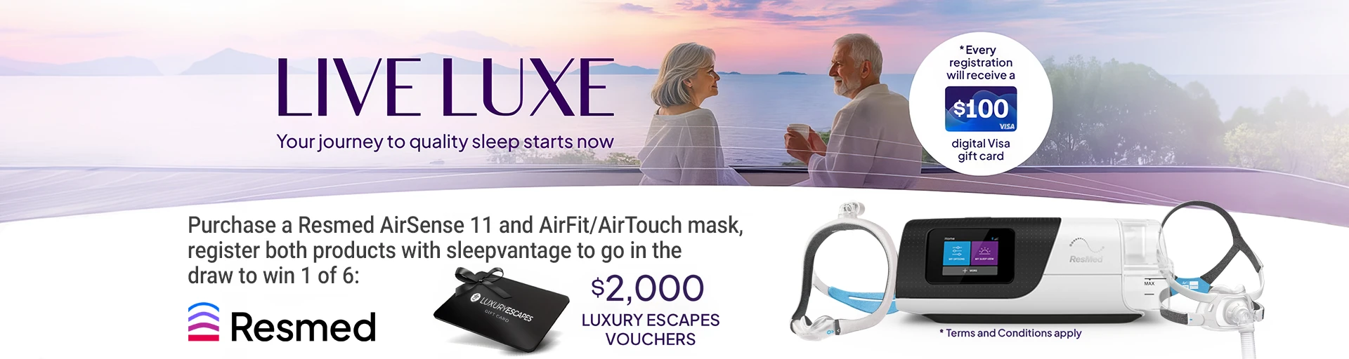 Resmed Live Luxe Promotion