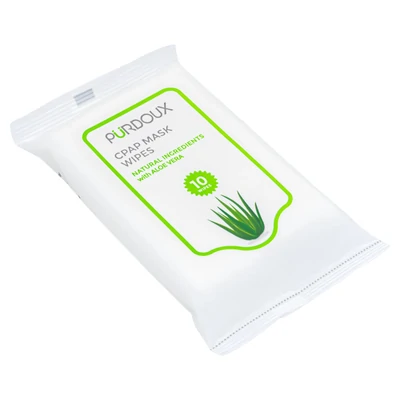 Purdoux CPAP Mask Wipes Travel Pack with Aloe Vera