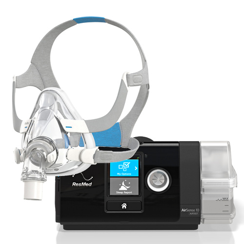 ResMed AirSense 10 AutoSet 4G CPAP Machine with Full Face Mask 