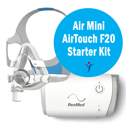 ResMed ResMed AirMini & AirTouch F20 Full Face Mask Bedside Starter Kit - Medium